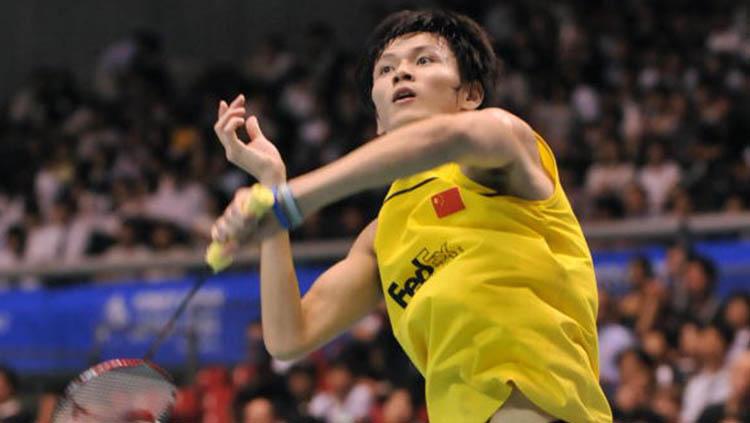 Kisah miris legenda bulutangkis, Bao Chunlai, yang merupakan penghancur Taufik Hidayat yang kariernya diredupkan Lin Dan. Foto: KAZUHIRO NOGI/AFP/Getty Images.