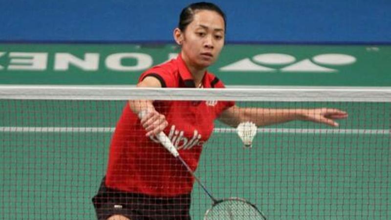 Maria Febe ketika aktif bermain bulutangkis.