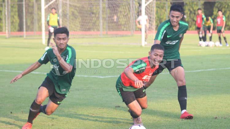 Timnas Indonesia U-23 berhasil unggul 1-0 atas Filipina dalam laga perebutan juara tiga Merlion Cup 2019. - INDOSPORT