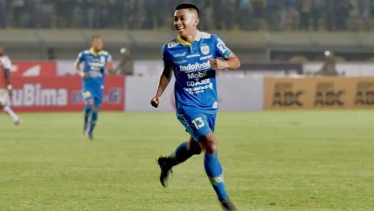 Febri Hariyadi merayakan gol saat melawan Persipura Jayapura Copyright: febrihariyadi13