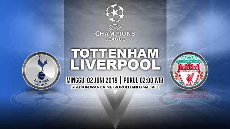 Pertandingan Tottenham Hotspur vs Liverpool. Grafis: Yanto/Indosport.com