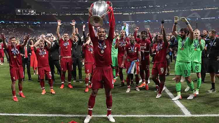 Liverpool juara Liga Champions Virgil van Dijk dinobatkan sebagai pemain terbaik. Burak Akbulut/Anadolu Agency/Getty Images