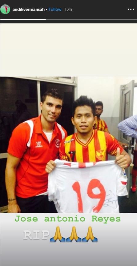 Andik Vermansah sampaikan duka meninggalnya Jose Antonio Reyes Copyright: Instagram/@andikvermansah