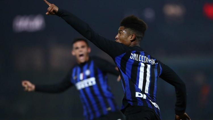 Eddie Salcedo, pemain muda Inter Milan saat berselebrasi Copyright: Soy Calcio