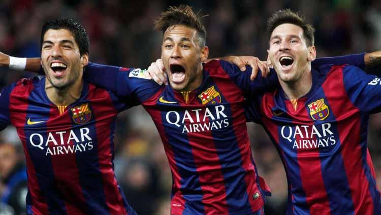 Lionel Messi, Luis Suárez dan Neymar. Foto: squawka Copyright: squawka