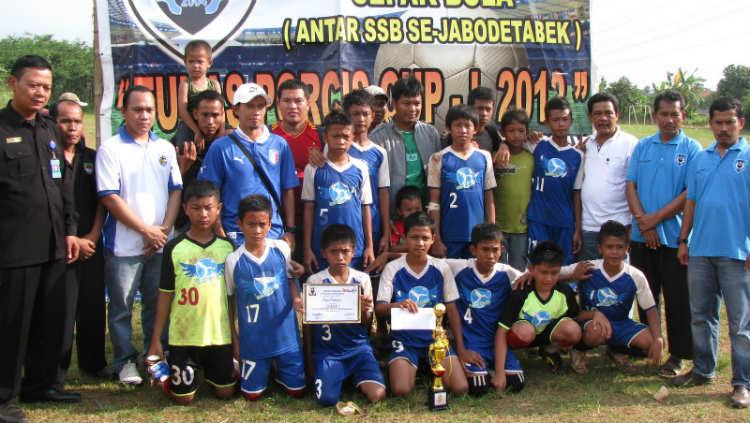 SSB Cikeas Junior juara kompetisi sepak bola antara SSB Se-Jabodetabek pada 2012 lalu.