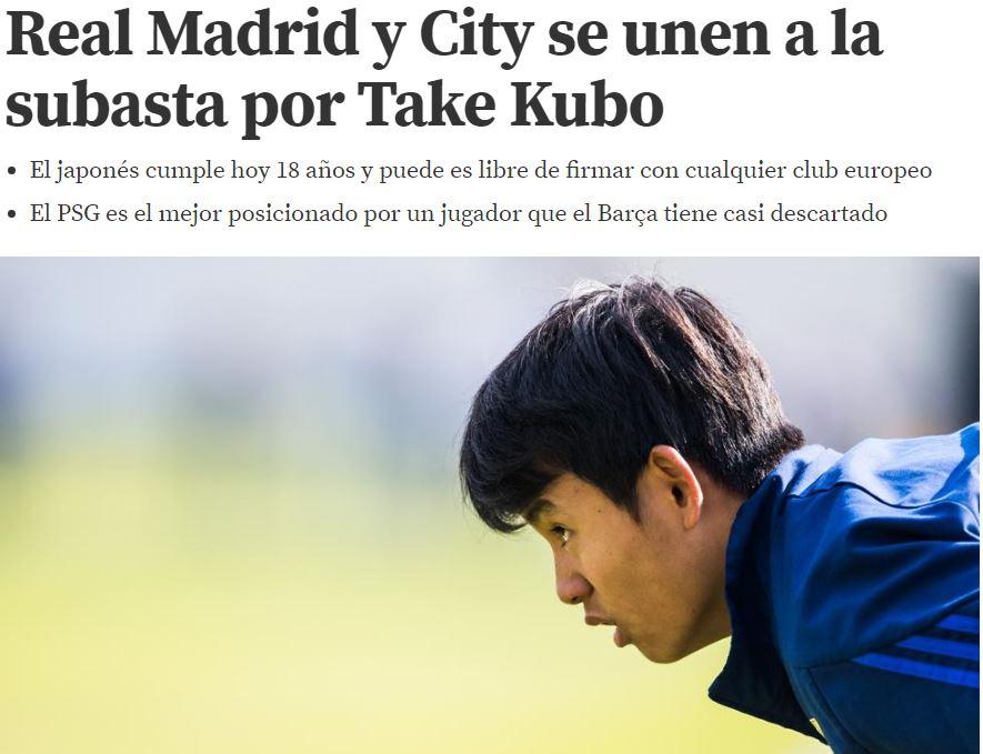 Messi dari Jepang, Takefusa Kubo diincar oleh Real Madrid menurut kabar dari portal berita olahraga Spanyol, Mundo Deportivo. (Foto: mundodeportivo.com) Copyright: mundodeportivo.com