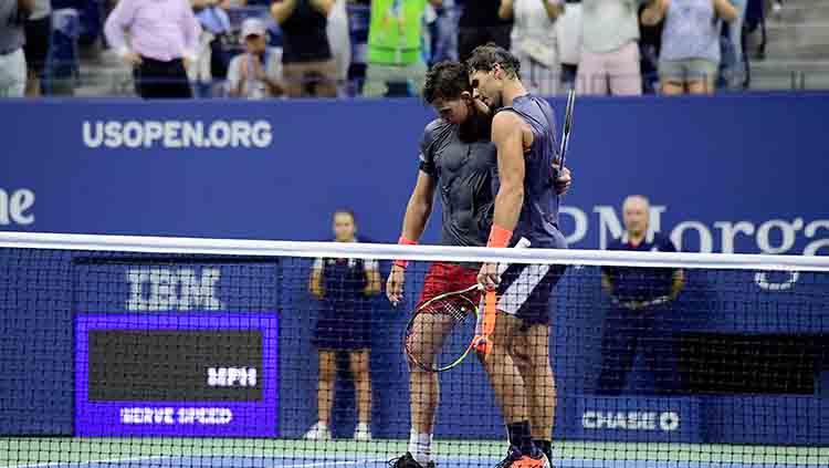 Laga final Prancis Terbuka 2019 yang menghadirkan Rafael Nadal vs Dominic Thiem. Steven Ryan/Getty Images. - INDOSPORT