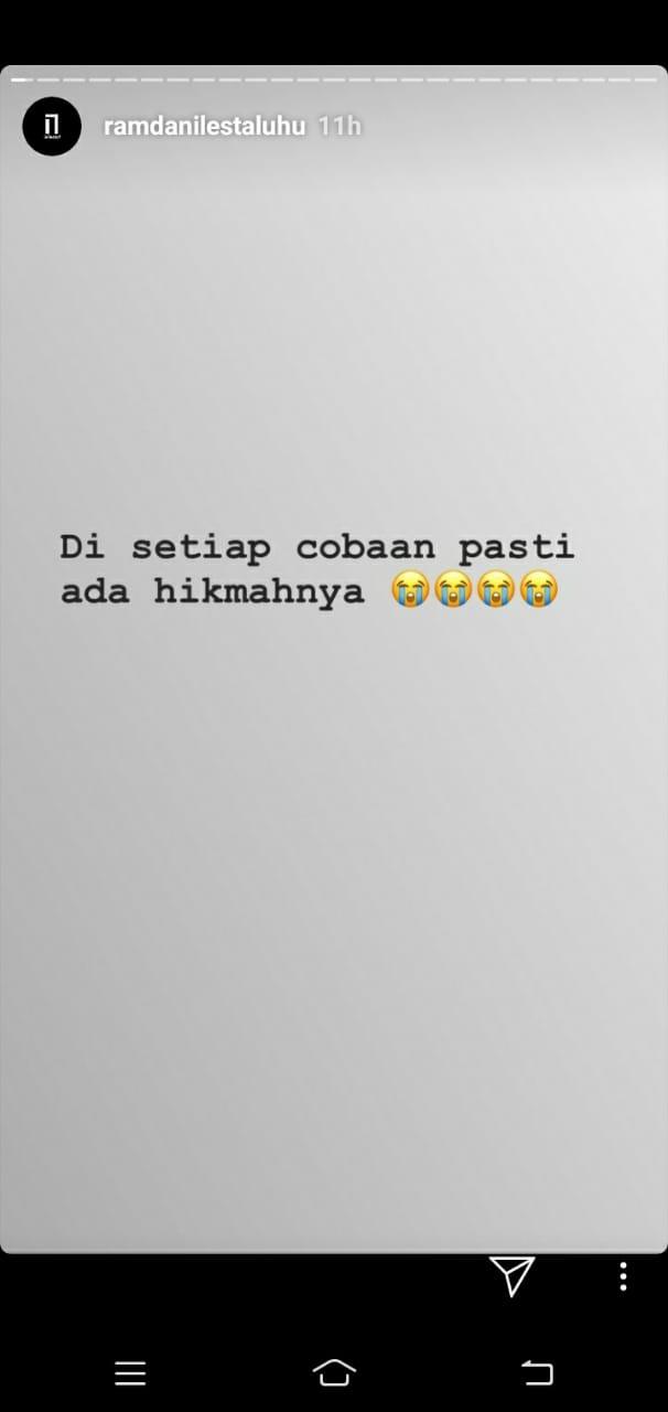 Unggahan di IG Story Ramdani Lestaluhu Setelah Cedera saat Bela Timnas Indonesia vs Yordania Copyright: Instagram Story/@ramdanilestaluhu