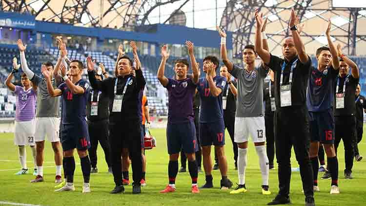 Timnas Thailand berada di Grup G Kualifikasi Piala Dunia 2022. Matthew Ashton - AMA/Getty Images. - INDOSPORT