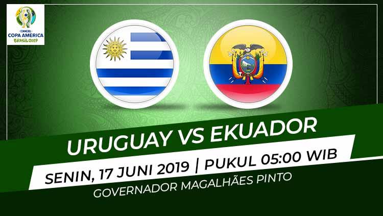 Pertandingan Uruguay vs Ekuador. - INDOSPORT