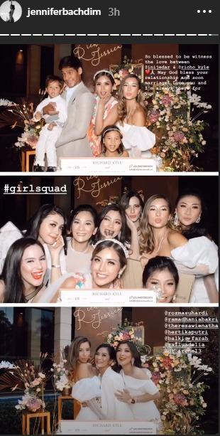 Tunangan Jessica Iskandar Jadi Momen Reuni Jennifer Bachdim dengan Girlsquad Copyright: instagram.com/inijedar/