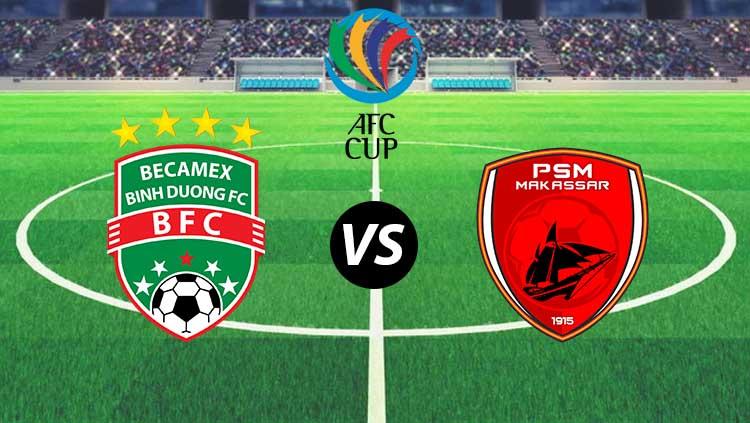 Ilustrasi logo Becamex Binh Duong vs PSM Makassar. Copyright: Aliexpress/Wikipedia/logoapaaja.blogspot