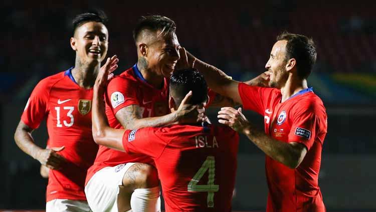 Saat laga Chile vs Jepang di Copa America 2019, Eduardo Vargas mencetak tiga rekor. Alexandre Schneider/Getty Images. - INDOSPORT
