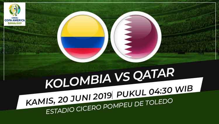 Setelah mengalahkan Argentina di laga pertama, Kolombia akan berhadapan dengan tim kuda hitam Qatar di Copa America 2019, Kamis (20/06/19). - INDOSPORT