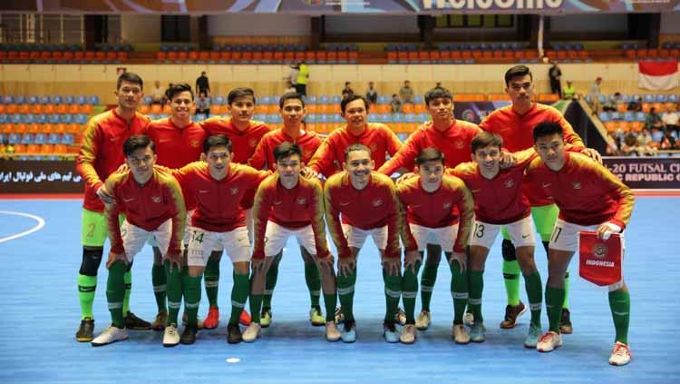 Skuat Timnas Futsal Indonesia U-20 di Piala AFC Futsal U-20 2019. Foto: Ical/FFI - INDOSPORT
