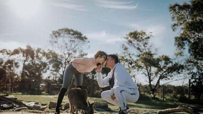 Gisel dan Wijin foto ala prewedding
