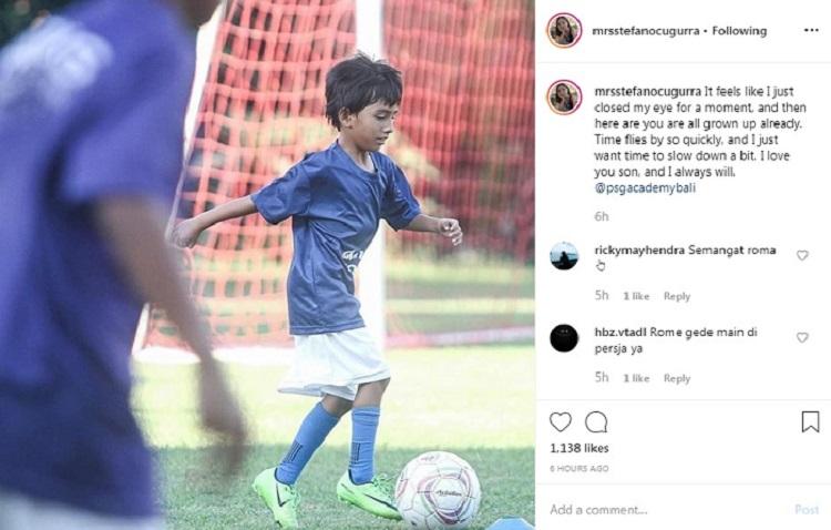 Putra Stefano Cugurra Teco, pelatih Bali United gabung Akademi Paris Saint-Germain Copyright: Instagram/MrsStefanoCugurra
