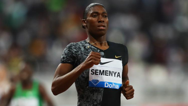 Caster Semenya, pelari asal Afrika Selatan dalam event di Doha, Qatar. Foto: Francois Nel/Getty Images.