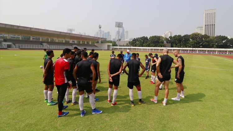 Suasana latihan pemain PSM Makassar jelang laga menghadapi Becamex Binh Duong.