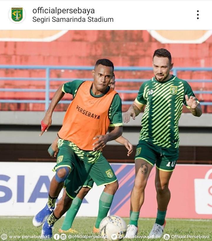 Persebaya gunakan seragam latihan baru sebelum lawan Borneo FC Copyright: Instagram/officialpersebaya