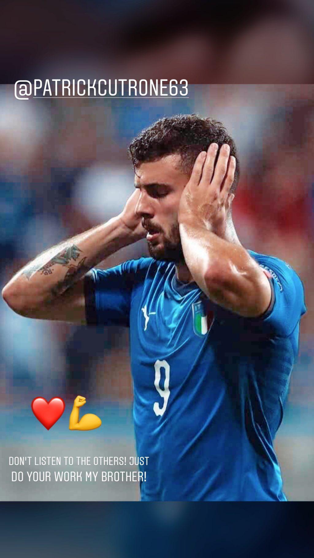 Patrick Cutrone dapat dukungan moral dari Hakan Calhanoglu usai kerap menjadi bahan ejekan. Copyright: https://www.instagram.com/hakancalhanoglu/