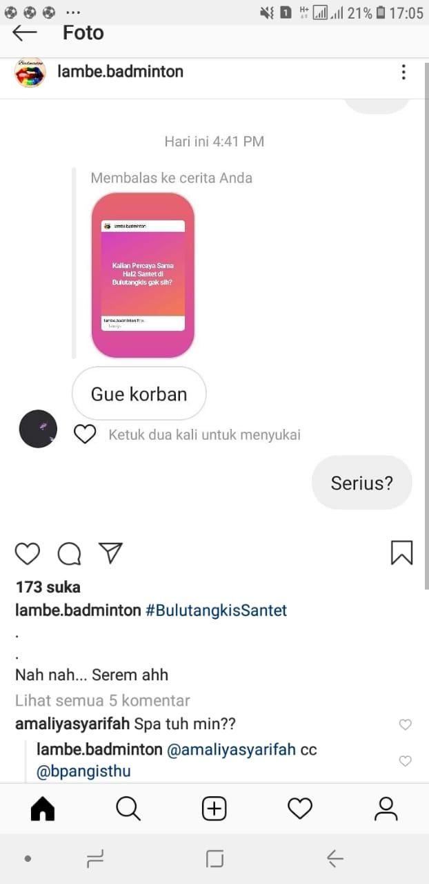 Bayu Pangisthu akui pernah jadi korban santet Copyright: Instagram/lambe.badminton