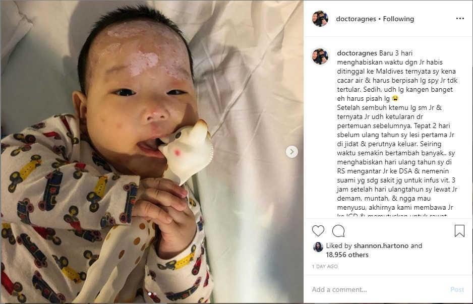 Putra Marcus Gideon. Copyright: Instagram/Doctor Agnes