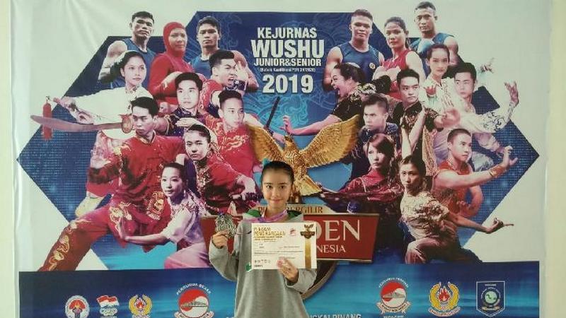 Putri Chris John, Maria Luna Ferisha menjuarai Kejurnas Wushu di Pangkal Pinang - INDOSPORT