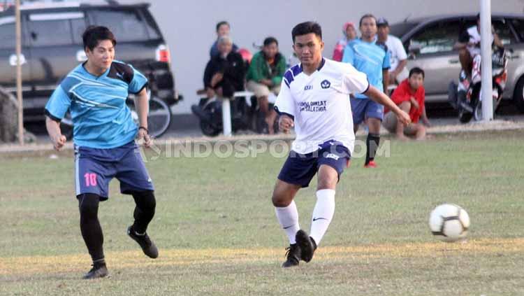 Mantan bintang Persija Jakarta saat juara Liga Indonesia 2001, Agus Supriyanto. - INDOSPORT
