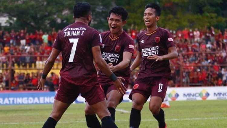 Selebrasi pemain PSM Makassar,  Zulham Zamrun pada laga Kratingdaeng Piala Indonesia, Minggu (30/06/2019). Foto: Instagram@psm_makassar Copyright: Instagram@psm_makassar