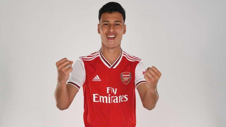 Gabriel Martinelli sukses mencetak dua gol di ajang Liga Europa 2019-2020 kontra Standard Liege. David Price/Arsenal FC via Getty Images.
