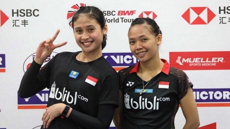 Ni Ketut Mahadewi Istarani/Tania Oktaviani sukses mengalahkan saudara sendiri, Anggia Shitta Arwanda/Pia Zebadiah Bernadet di kualifikasi Indonesia Masters 2020. - INDOSPORT