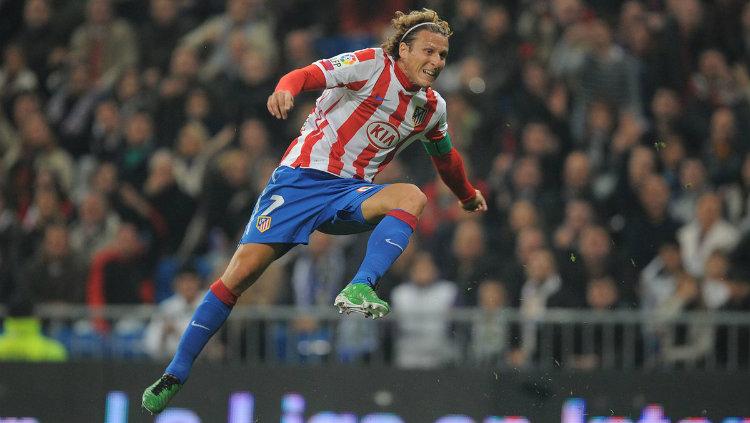 Eks striker Atletico Madrid Diego Forlan. Copyright: Once A Metro