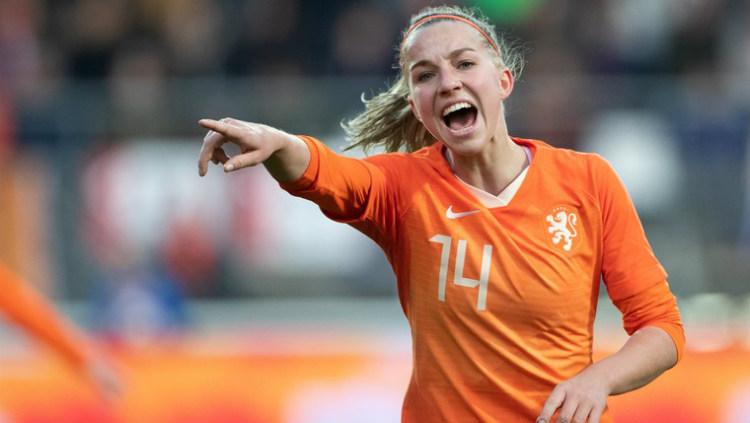 Pemain Timnas Wanita Belanda Jackie Groenen. Copyright: Voetbal International