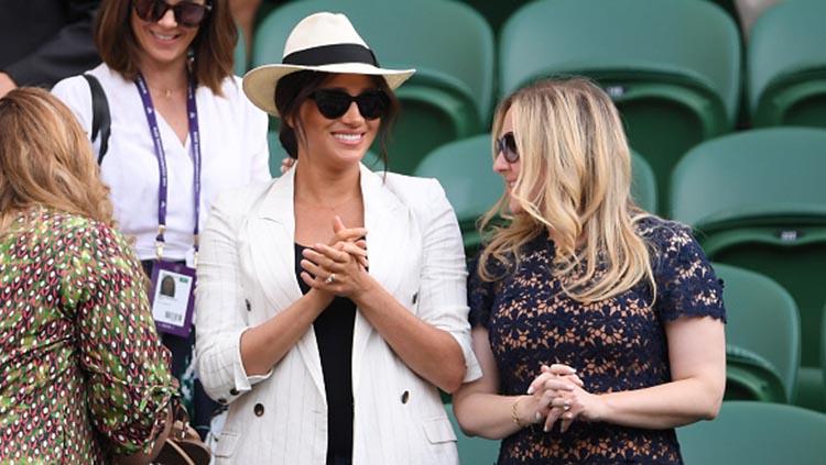 Meghan Markle nonton Serena Williams berlaga di Wimbledon (Photo by Laurence Griffiths/Getty Images)