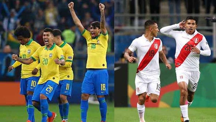 Kombinasi Starting XI di Final Copa America 2019 Brasil vs Peru - INDOSPORT