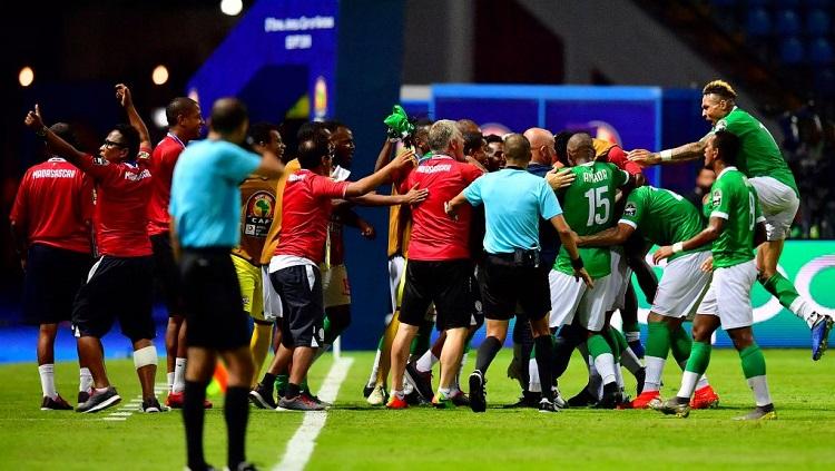 Madagaskar sukses melenggang ke babak perempatfinal Piala Afrika 2019.