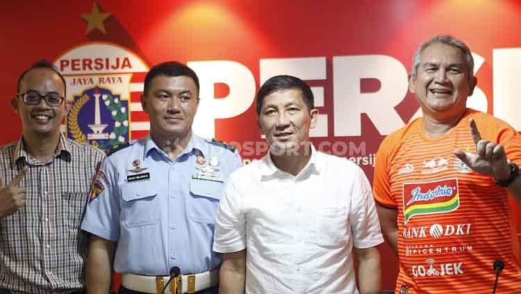 Konferensi pers terkait diberikannya izin laga Liga 1 2019 Persija vs Persib digelar di GBK, (Senin 08/07/2019) (Herry Ibrahim/INDOSPORT).