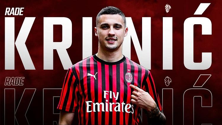 Rade Krunic, rekrutan anyar AC Milan. Copyright: Twitter @acmilan