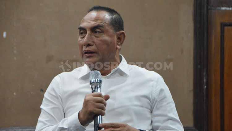 Gubernur Sumut yang juga Dewan Penasehat PSMS Medan, Edy Rahmayadi
