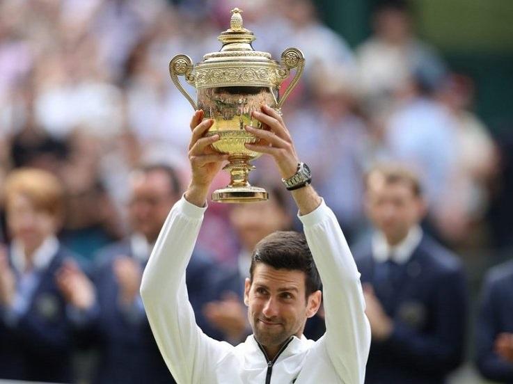 Novak Djokovic meraih juara Wimbledon 2019 Copyright: Twitter/@Wimbledon