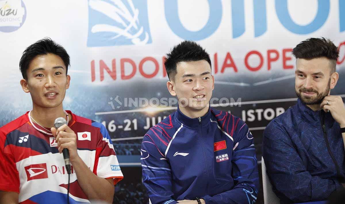 Jumpa pers top atlet luar negeri jelang Indonesia Open 2019 di Media Center Istora Senayan, Senin (15/07/19). Foto: Herry Ibrahim/INDOSPORT