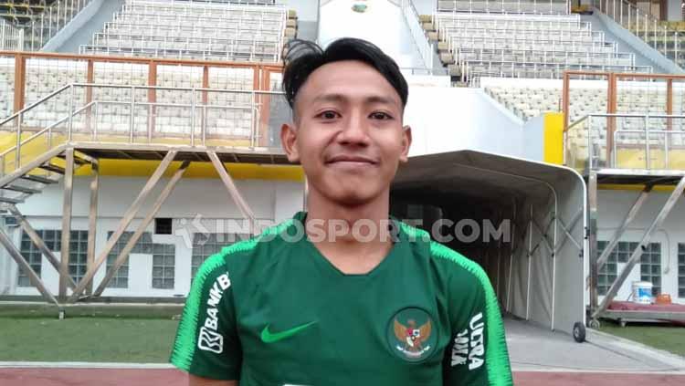 Pemain Timnas Indonesia U-19, Beckham Putra Nugraha. Foto: Shintya Anya Maharani/INDOSPORT Copyright: Shintya Anya Maharani/INDOSPORT