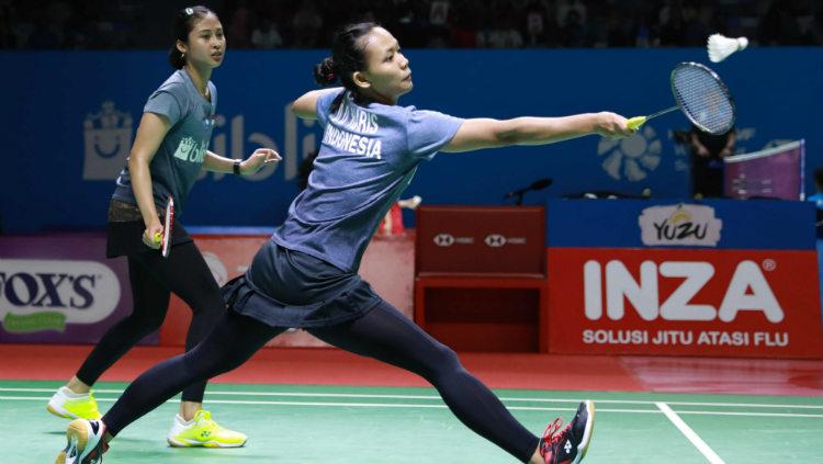 Wakil Indonesia di sektor ganda putri yang menjadi juara Vietnam Open 2019, Della Destiara Haris/Rizki Amalia Pradipta. - INDOSPORT