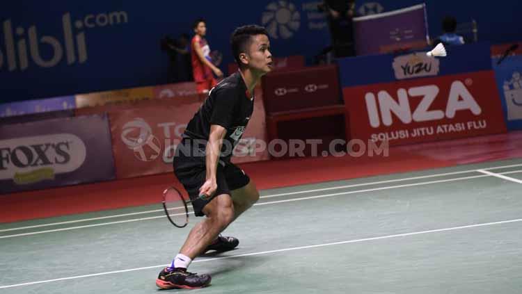 Tunggal putra Indonesia, Anthony Ginting. Foto: Herry Ibrahim/INDOSPORT Copyright: Herry Ibrahim/INDOSPORT