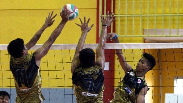 Tim voli putra Indonesia ingin tampil percaya diri di ASEAN School Games 2019. - INDOSPORT
