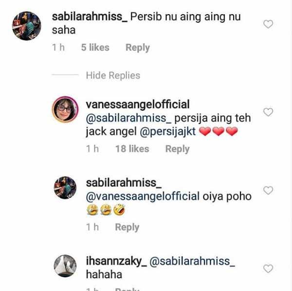 Vanessa Angel akui pendukung Persija Jakarta Copyright: Persija Jakarta