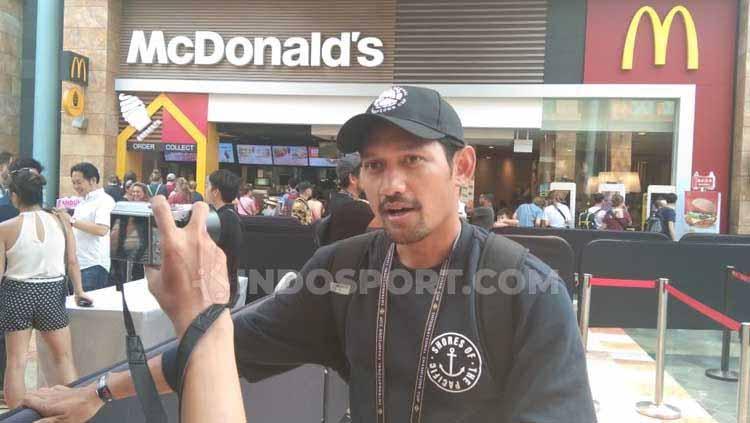 Presenter olahraga Ibnu Jamil saat ditemui di meet and greet Inter Milan di Resorts World Sentosa, Jumat (19/07/19).