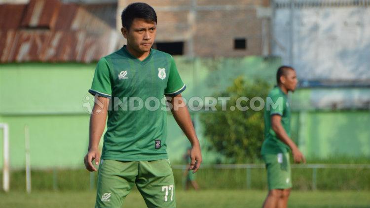 Pemain muda PSMS Medan, Natanael Siringoringo. (Aldi Aulia Anwar/INDOSPORT)